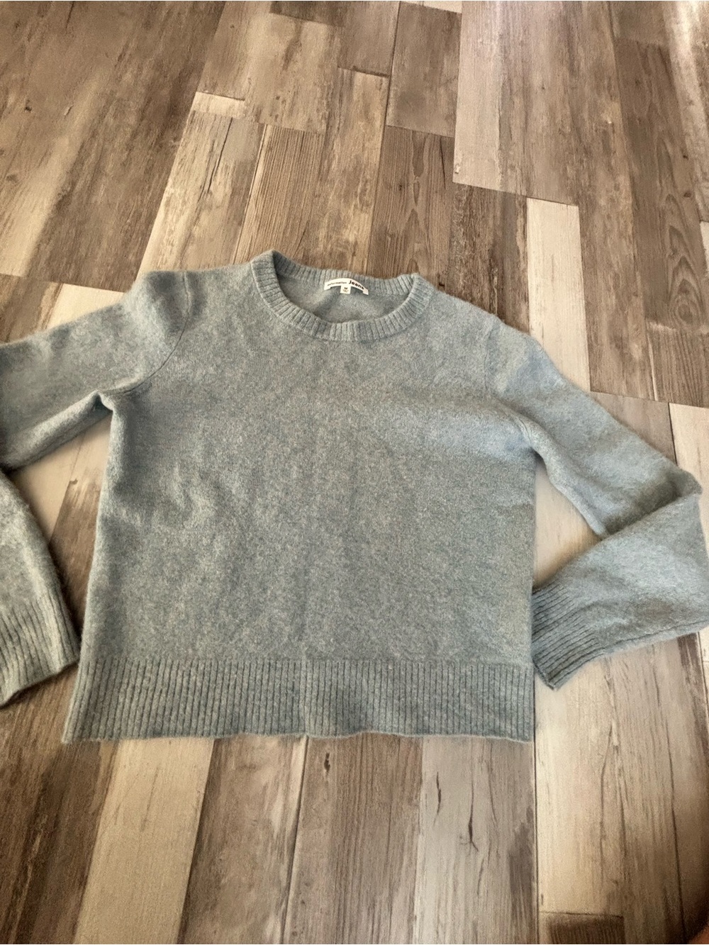 Reformation Light Heather Gray Crewneck Sweater